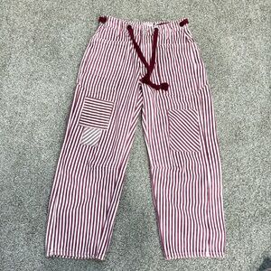 Free People We The Free Moxie Railroad Low-Slung Jeans - Brick, Sz 25 Rare Find